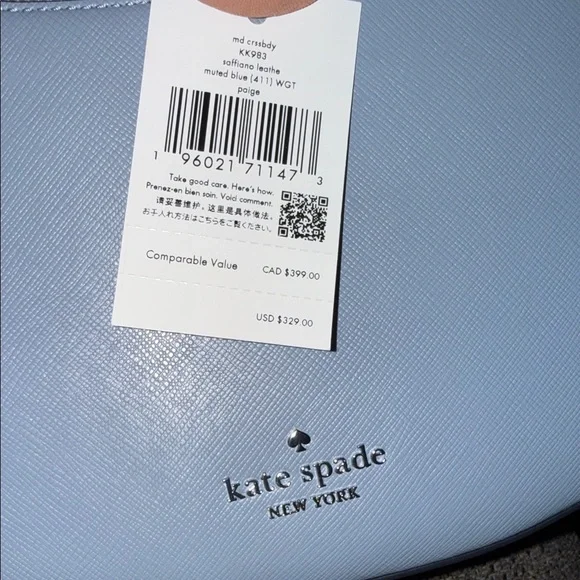 Kate Spade Elegant Blue Shoulder Bag - Picture 9 of 9